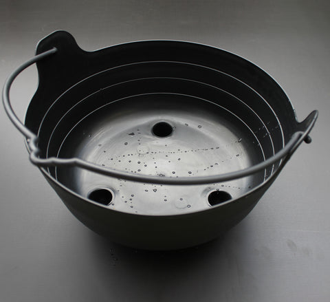 Large Black Plastic Witch's Brew Cauldron