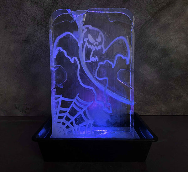 Halloween Drinks Ice Sculpture Ghost Luge