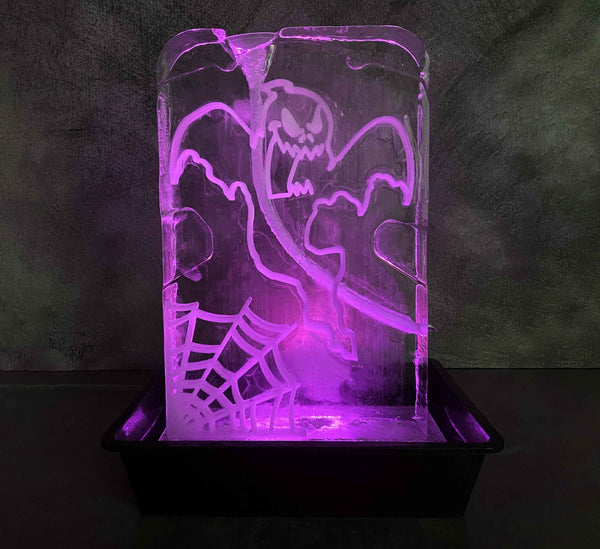 Halloween Drinks Ice Sculpture Ghost Luge